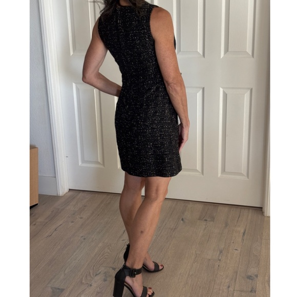 Banana Republic Metallic Tweed Dress w/ Pockets! - Size 2P - Picture 2 of 11
